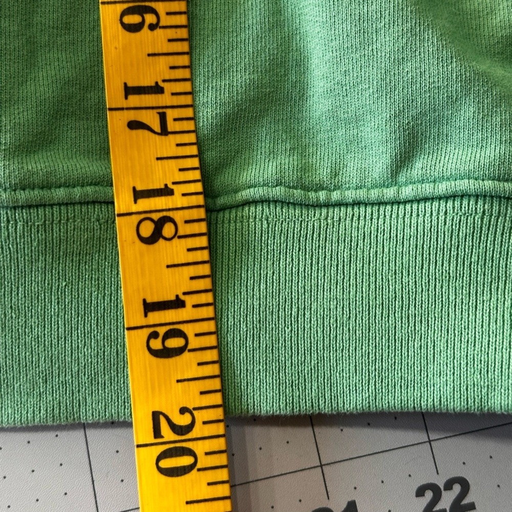 Sporty & Rich size Small Emerald Crew Neck cropped Sweater - Picture 10 of 12